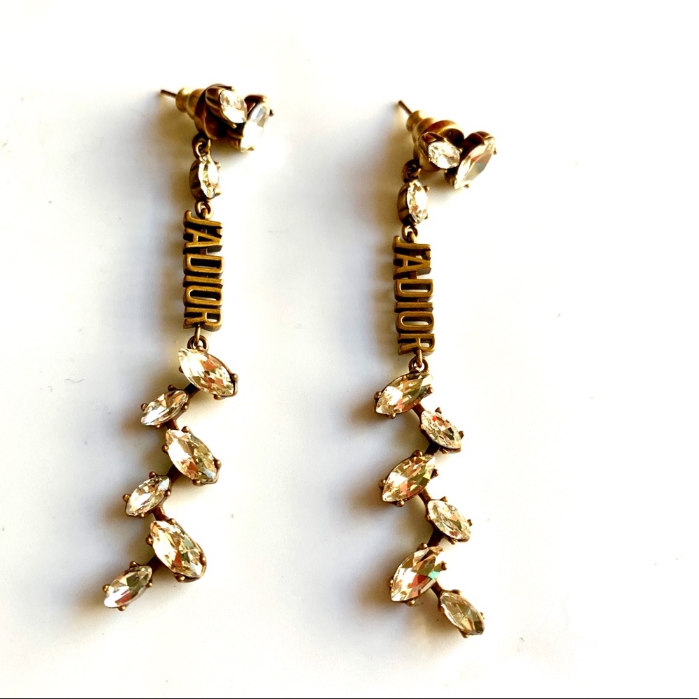 Dior Crystal Earrings Stunning!